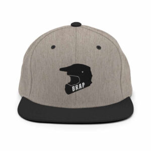 Brap Helmet Logo Snapback Hat