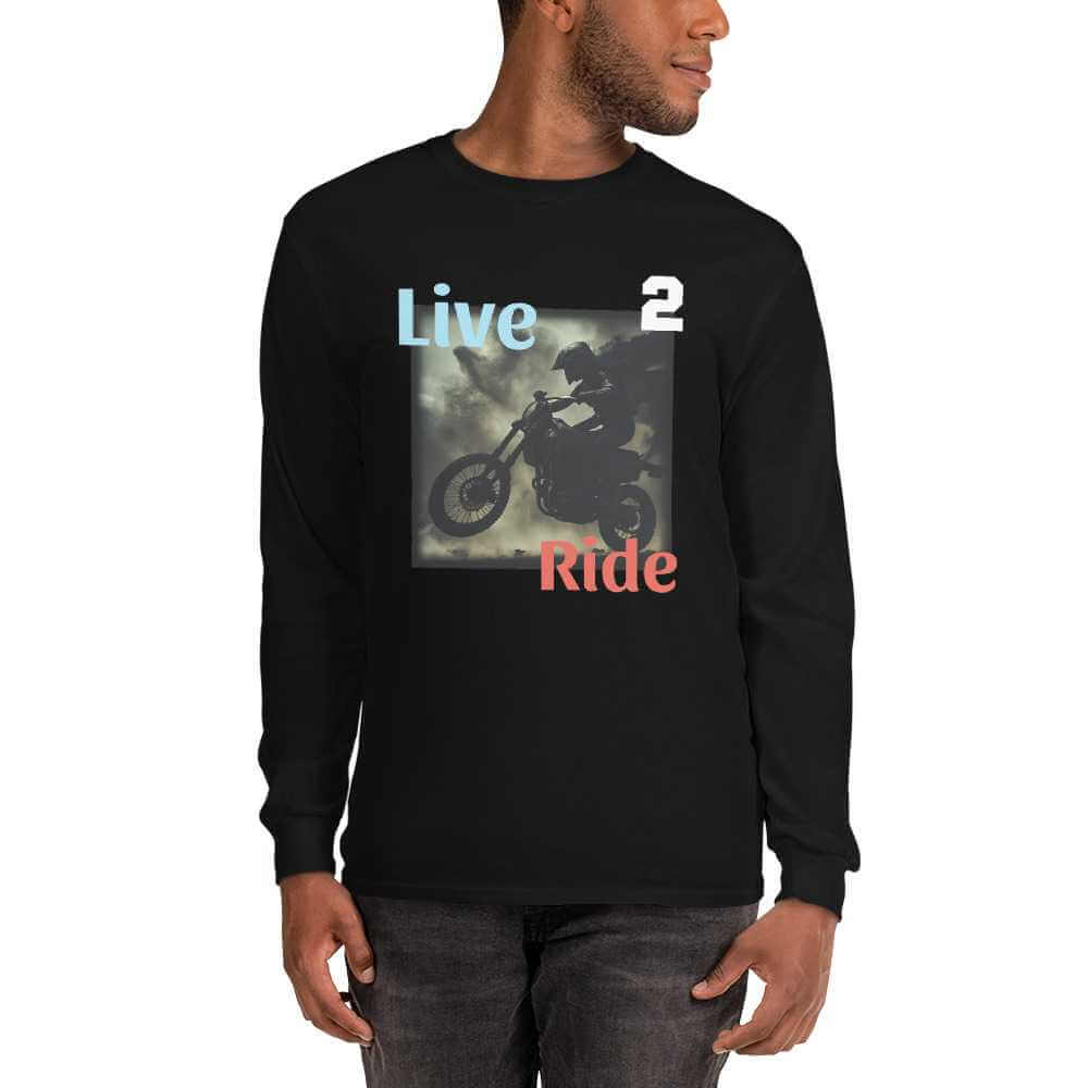 Live 2 Ride Men’s Long Sleeve Shirt - Image 4