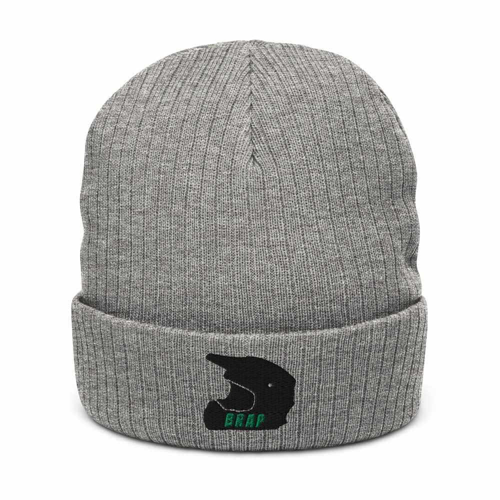 Brap Helmet Logo Ribbed knit beanie - Image 2