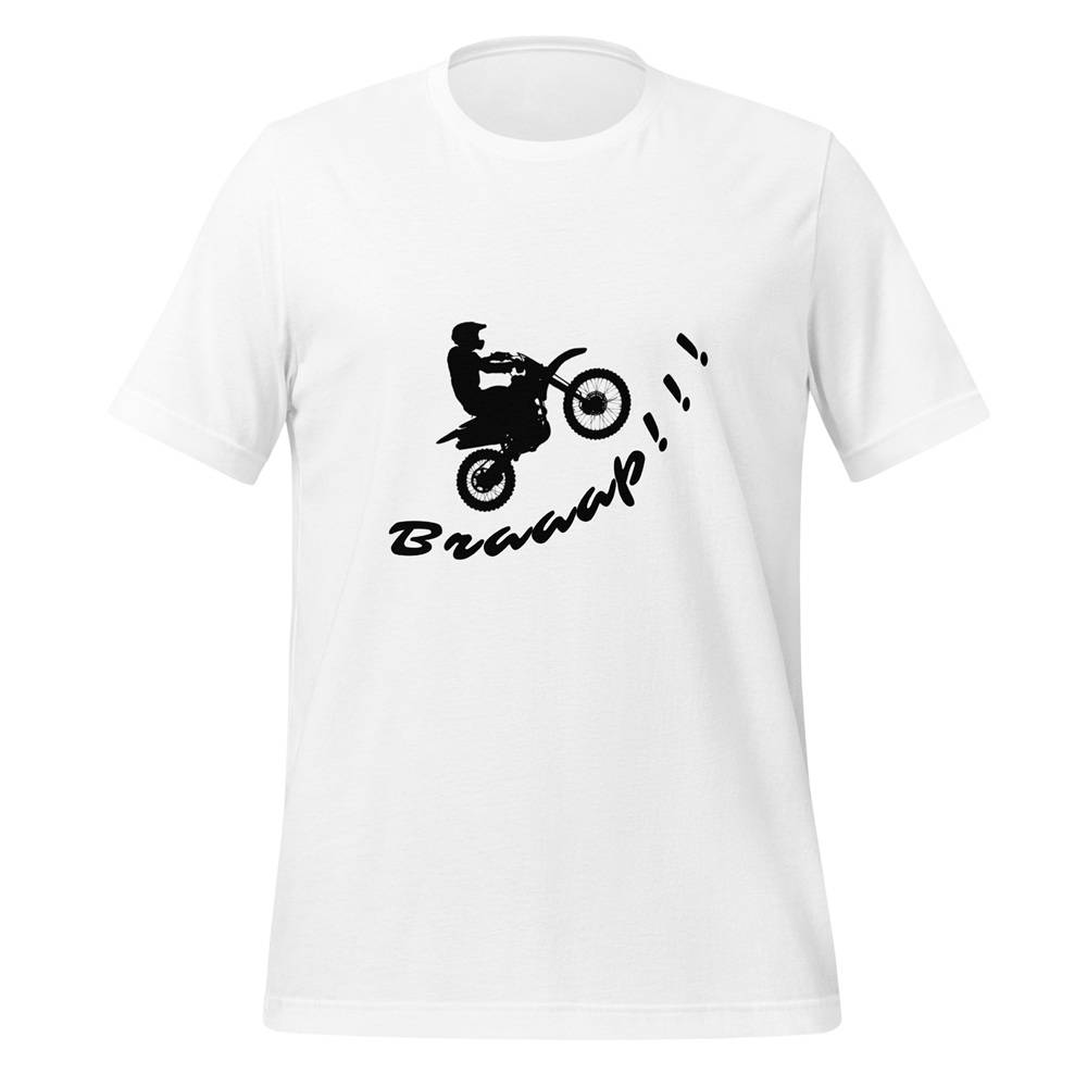 Braaap Dirt Bike Silhouette Unisex t-shirt - Image 4