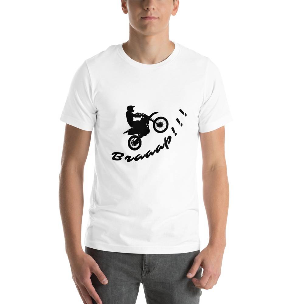 Braaap Dirt Bike Silhouette Unisex t-shirt - Image 5