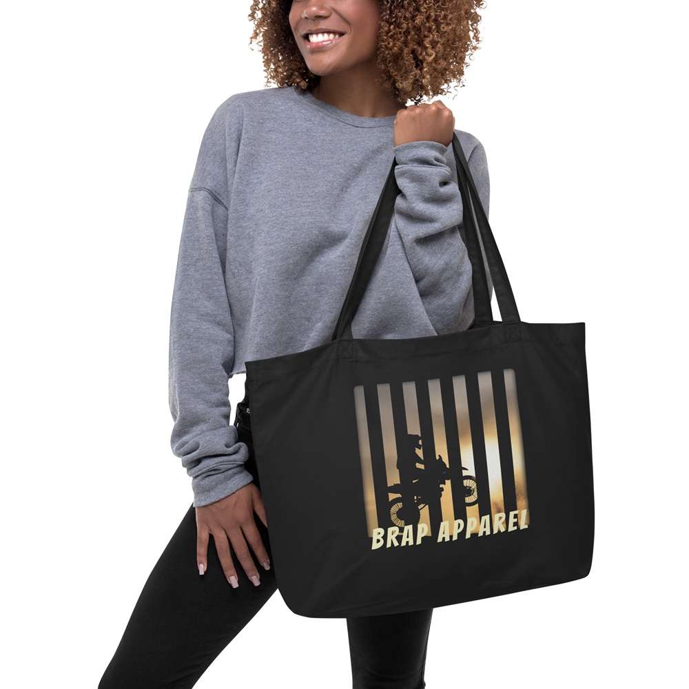 Sun Set Stripes Large Eco Tote Bag