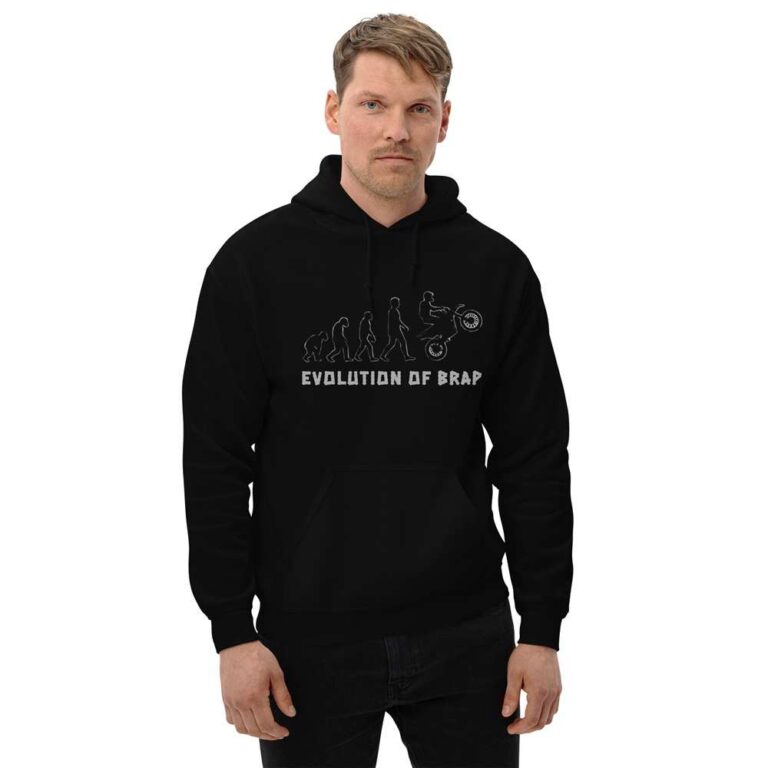 Evolution of Brap Unisex black hoodie #2